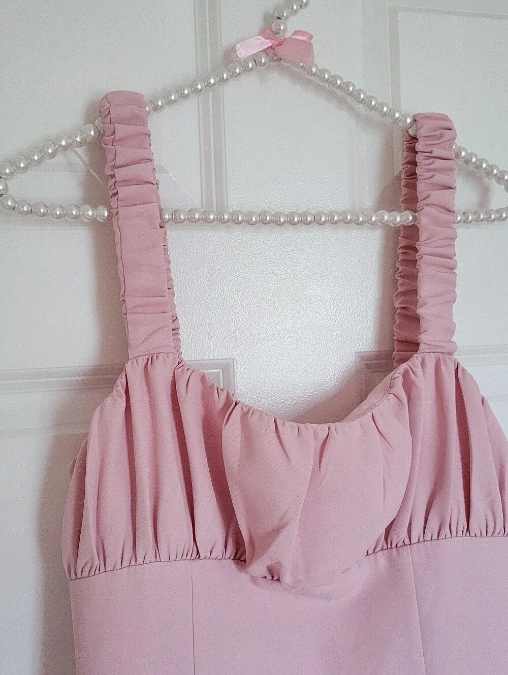 MORE TO COME Blair Mini Dress in Baby Pink